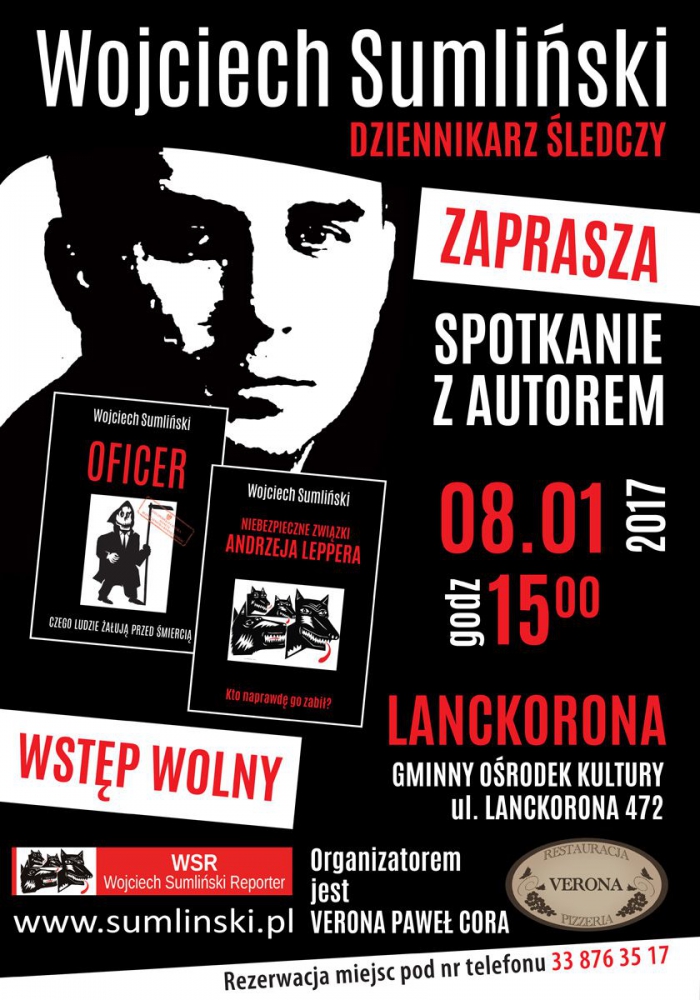 Grafika artykułu: Wojciech Sumliński w Lanckoronie